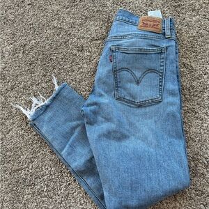 Levi's Blue Distressed Jeans